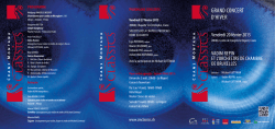 GRAND CONCERT D`HIVER - Crans Montana Classics