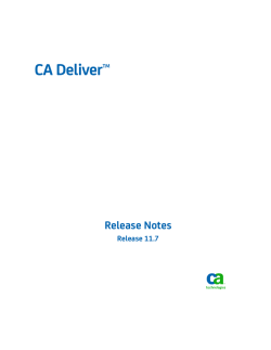 Release 11.7 - CA Technologies