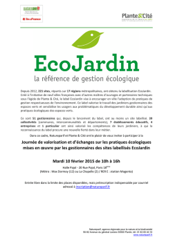 Journ&eacute;e de valorisation et d`&eacute;changes sur les