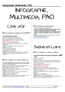 Infographie, multim&eacute;dia, PAO