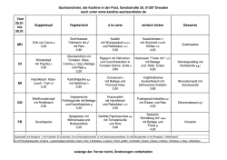 Speiseplan Sachsendreier - Kantine Sachsendreier in der Post