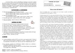 F&eacute;vrier 2015 - Paroisse de Talant