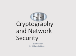 William Stallings, Cryptography and Network Security 6/e