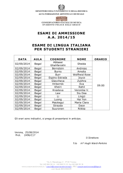 italiano per studenti stranieri