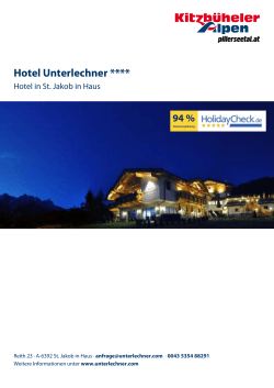 Hotel Unterlechner in St. Jakob in Haus