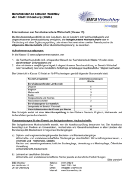Berufsbildende Schulen IV (Wechloy) der Stadt
