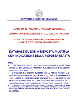 Archivio.quesiti - Università degli Studi di Messina