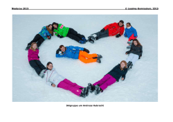 Niederau 2015 © Lessing-Gymnasium, 2015 Skigruppe um Andreas