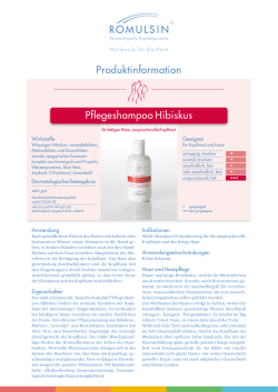 Produktinformation Pflegeshampoo Hibiskus