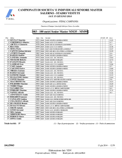 Crystal Reports - Fidal Campania