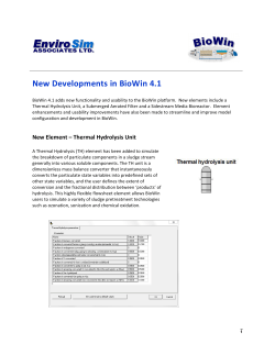 New Developments in BioWin 4.1