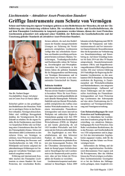 Griffige instrumente zum Schutz von verm&ouml;gen