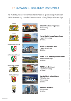 IFK Sachwerte 3 - Immobilien Deutschland