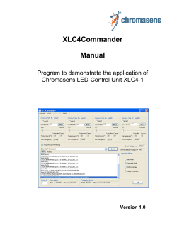 XLC4Commander Manual
