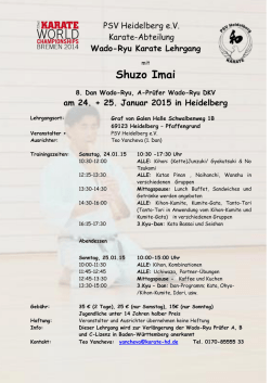 Info - Karate PSV Heidelberg