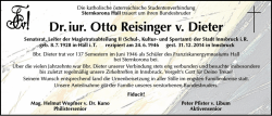 Dr.iur. Otto Reisinger v. Dieter