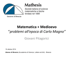 Matematica + Medioevo