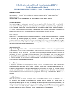 Anno Scolastico 2012/13 Proff. A. Damiano ed E. Minetti