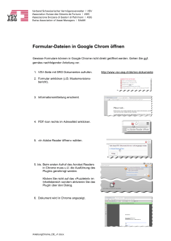 Formular-Dateien in Google Chrom öffnen