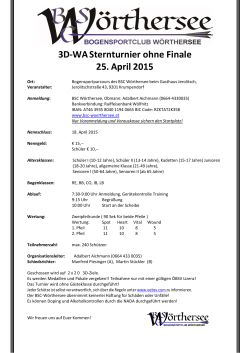 3D Sterntunier beim BSC Wörthersee am 25.4.2015