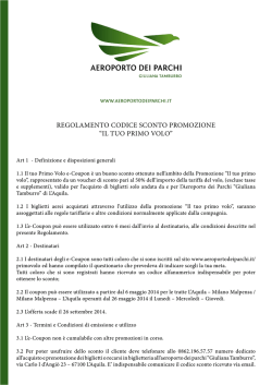 il tuo primo volo - Aeroporto Dei Parchi