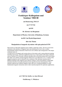 Festk&ouml;rper-Kolloquium und Seminar TRR 80