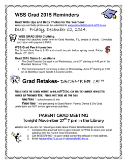 Grad Reminders