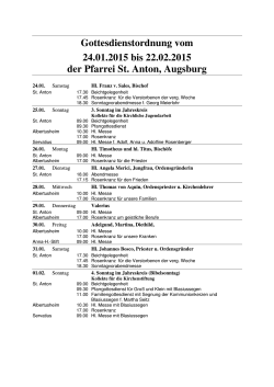 Gottesdienstanzeiger