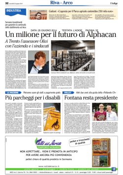 Alphacan, incontro tra assessore provinciale e