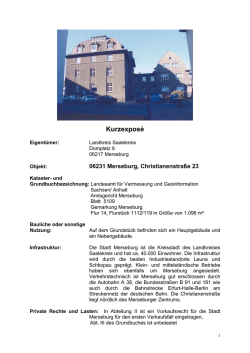 Immobilie Merseburg, Christianenstra&szlig;e 23