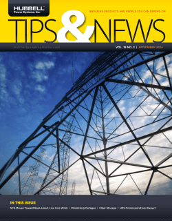 IN THIS ISSUE - Hubbell Power Systems