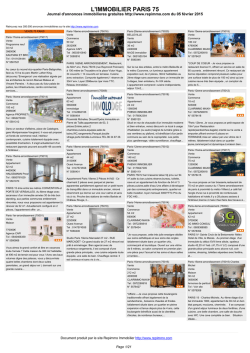 Journal immobilier 75
