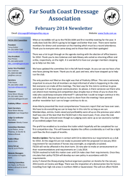 DOWNLOAD PDF version &ndash; Newsletter February 2014