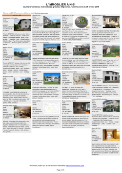 Journal immobilier 01