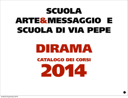 Catalogo Dirama 2014 - lavoroeformazioneincomune.it
