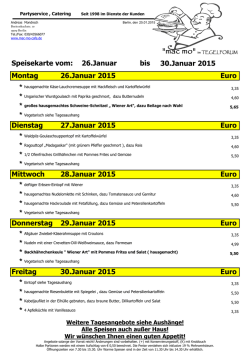 Klicken Sie hier um zum aktuellen Speiseplan der