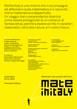 MaTeinItaly è una mostra che vi accompagna ad