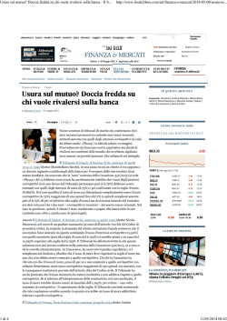il sole 10 maggio 14