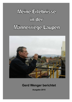 Gerd Wenger berichtet