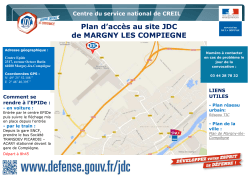 Plan d`accès au site JDC de MARGNY LES COMPIEGNE