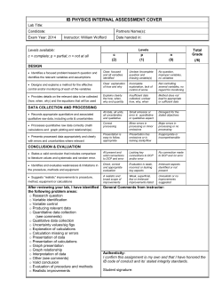 IB Lab Report