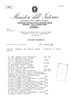 dipartimento della pubblica sicurezza direzione centrale per