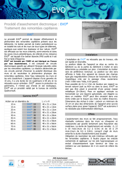 Fiche produit EVO(Pdf &agrave; t&eacute;l&eacute;charger)