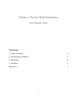Grimm: a Tool for Model Generation