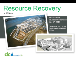 Resource Recovery at Blue Plains