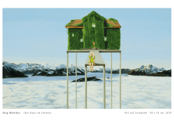 Jürg Matthys «Das Haus im Grünen» Oel auf Leinwand 90 x 54 cm