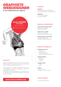 Graphiste WebdesiGner - Anaïs Graphisme & Webdesign
