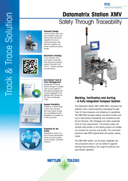 PCE Datasheet XMV Datamatrix Station