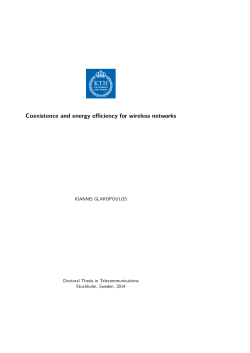 Coexistence and energy efficiency for wireless networks