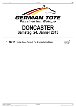 DONCASTER - Trotto.de